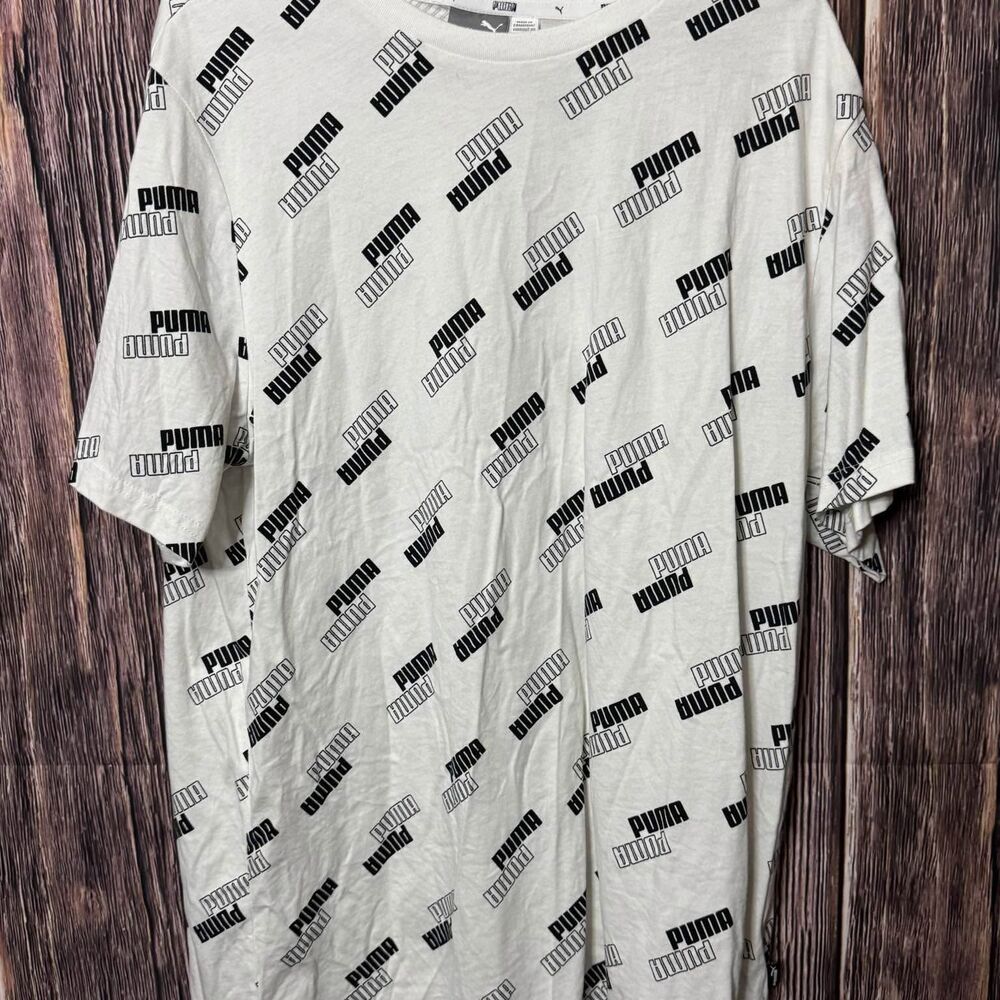 PUMA Men's XL Cotton T - Shirt 100% Cotton Black "PUMA" Graphics